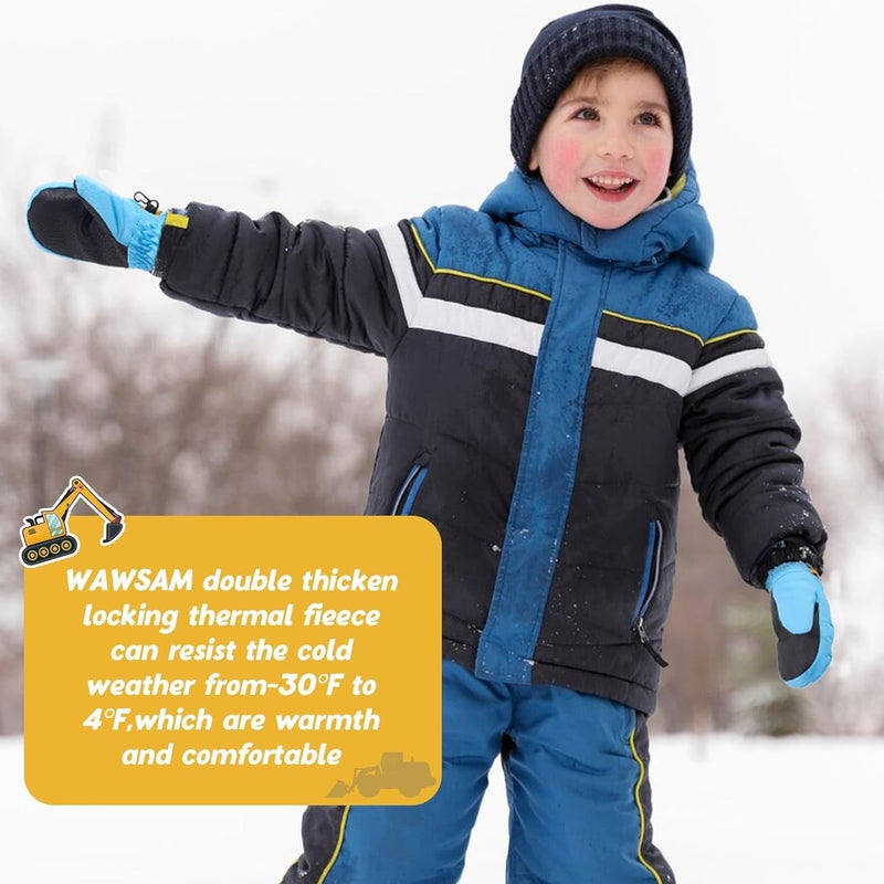 WAWSAM Kids Ski Gloves Waterproof Winter Snow Snowboarding Gloves Non Slip Windproof Sport Mittens for Boys Girls Youth Sledding Riding Driving Hiking - Image 4